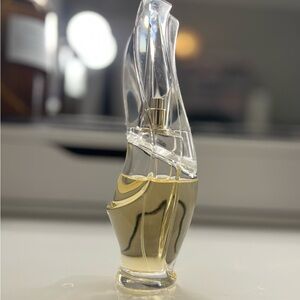 Donna Karan cashmere mist 3.4 fl oz gold Perfume Bottle like new